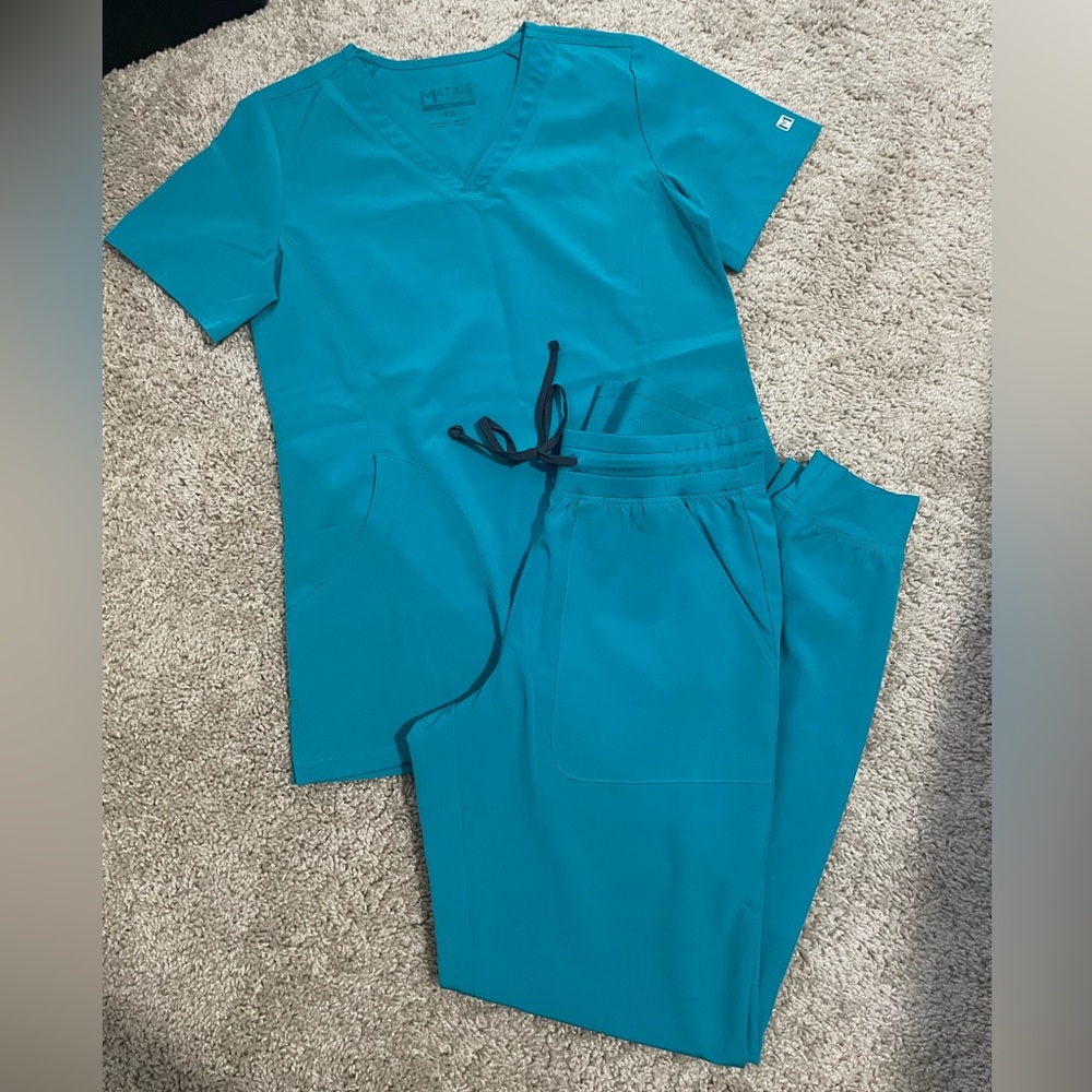 Women's Teal Scrub Set XS